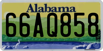 AL license plate 66AQ858