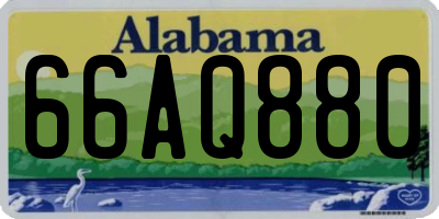 AL license plate 66AQ880