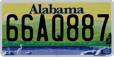 AL license plate 66AQ887