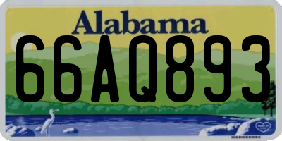 AL license plate 66AQ893