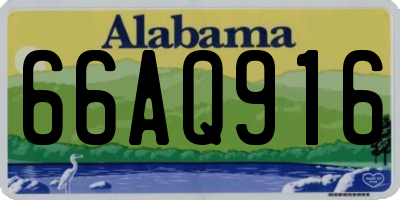 AL license plate 66AQ916