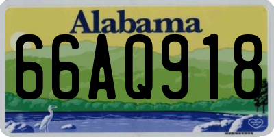 AL license plate 66AQ918