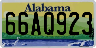 AL license plate 66AQ923