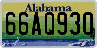 AL license plate 66AQ930