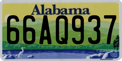 AL license plate 66AQ937