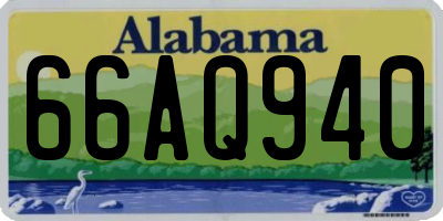 AL license plate 66AQ940