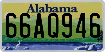 AL license plate 66AQ946