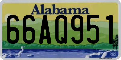 AL license plate 66AQ951