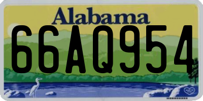 AL license plate 66AQ954