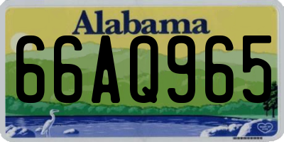 AL license plate 66AQ965