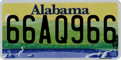 AL license plate 66AQ966