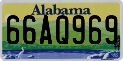 AL license plate 66AQ969