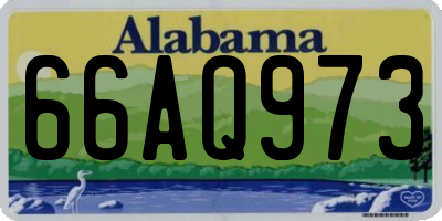 AL license plate 66AQ973