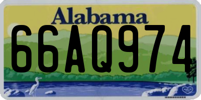 AL license plate 66AQ974
