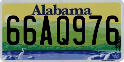 AL license plate 66AQ976