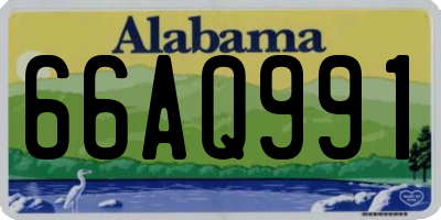 AL license plate 66AQ991