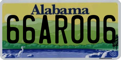 AL license plate 66AR006