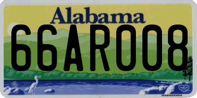 AL license plate 66AR008