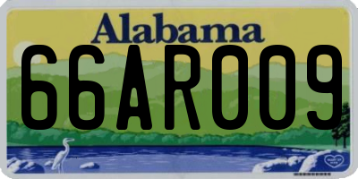 AL license plate 66AR009