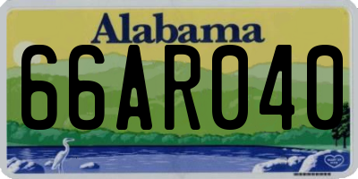 AL license plate 66AR040