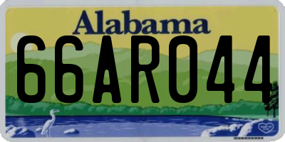 AL license plate 66AR044