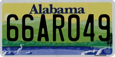 AL license plate 66AR049