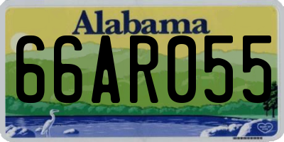 AL license plate 66AR055