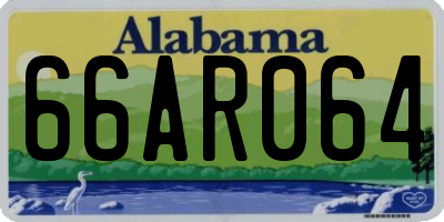 AL license plate 66AR064