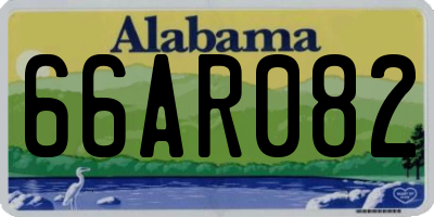 AL license plate 66AR082