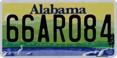 AL license plate 66AR084