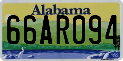AL license plate 66AR094