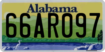AL license plate 66AR097