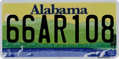 AL license plate 66AR108