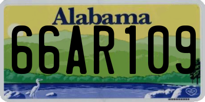 AL license plate 66AR109