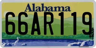 AL license plate 66AR119