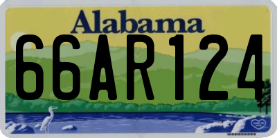 AL license plate 66AR124
