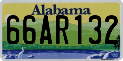 AL license plate 66AR132