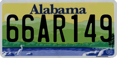 AL license plate 66AR149