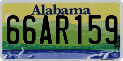 AL license plate 66AR159