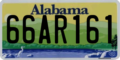AL license plate 66AR161