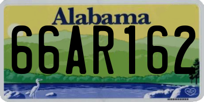 AL license plate 66AR162