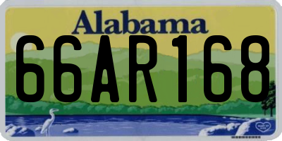 AL license plate 66AR168