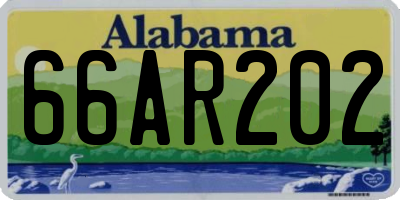 AL license plate 66AR202