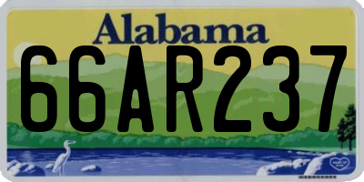 AL license plate 66AR237