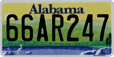 AL license plate 66AR247