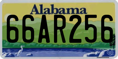 AL license plate 66AR256