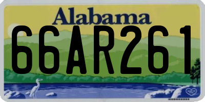 AL license plate 66AR261