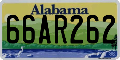 AL license plate 66AR262