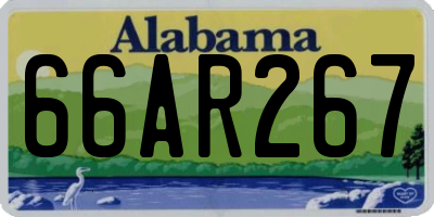 AL license plate 66AR267