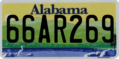 AL license plate 66AR269